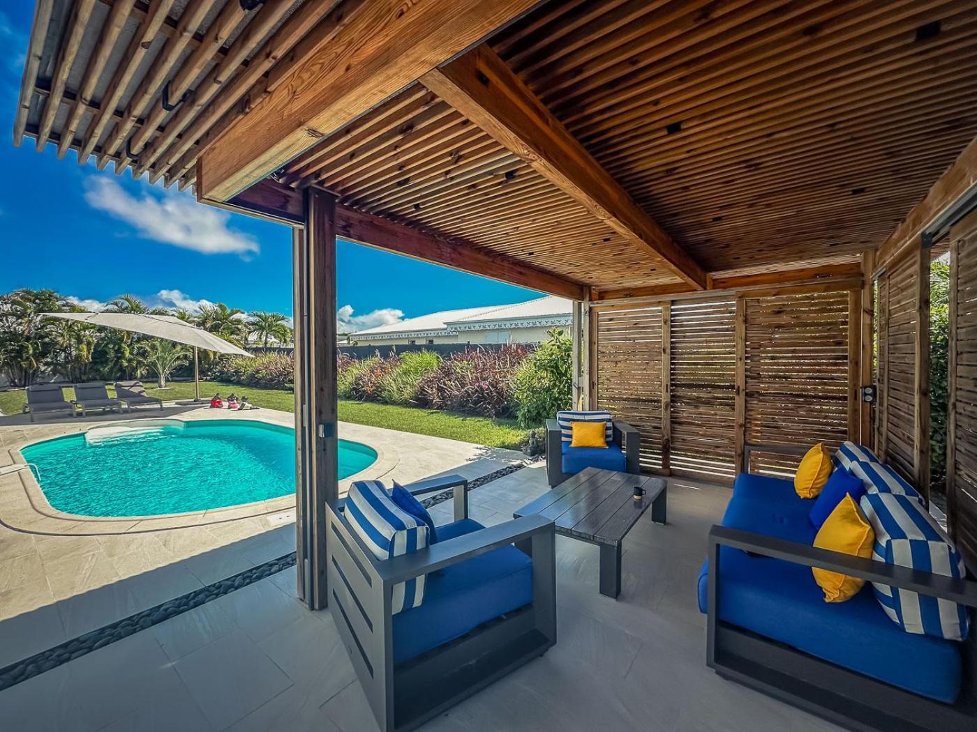 Villa Nomilou Beach Avec Acces Direct Plage Saint-Francois  Exterior photo